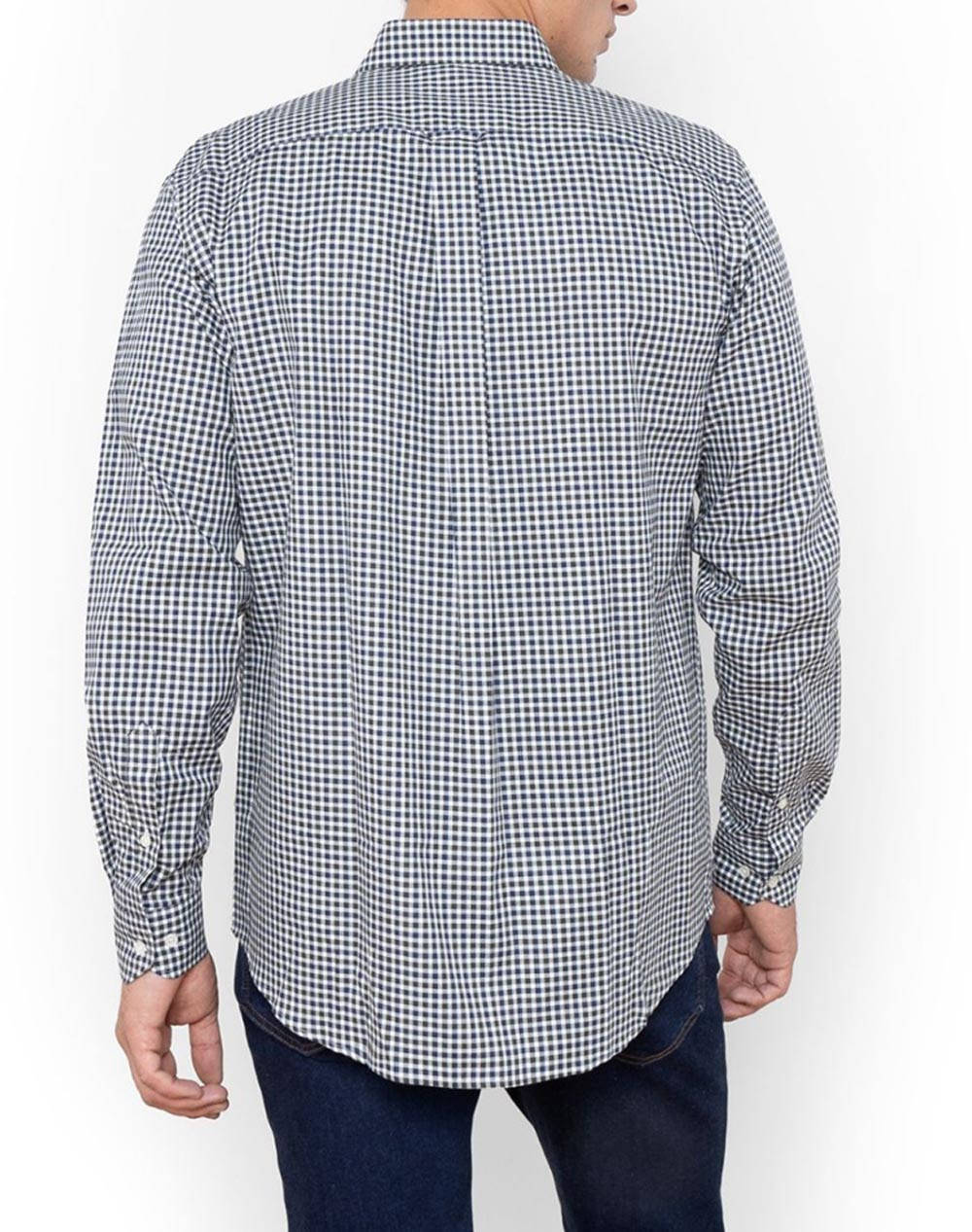 THE BOSTONIANS РИЗА CHESTER REGULAR FIT MiniCheck FLANNEL Buttondown Regular FIT