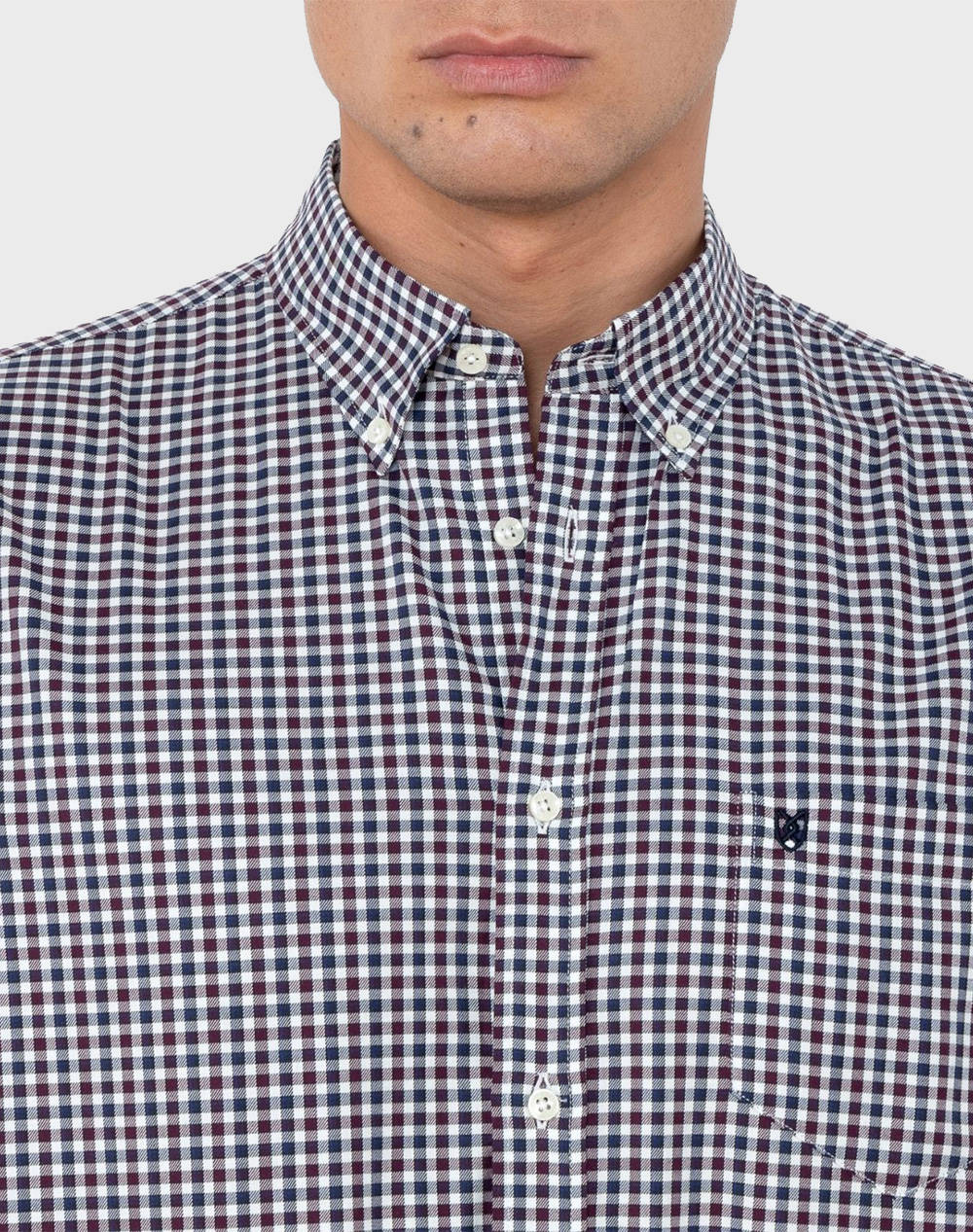 THE BOSTONIANS РИЗА CHESTER REGULAR FIT MiniCheck FLANNEL Buttondown Regular FIT