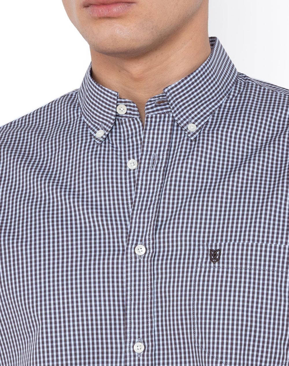 THE BOSTONIANS РИЗА CHESTER ПОПЛИН REGULAR FIT MiniCheck POPLIN Button-down Regular FIT