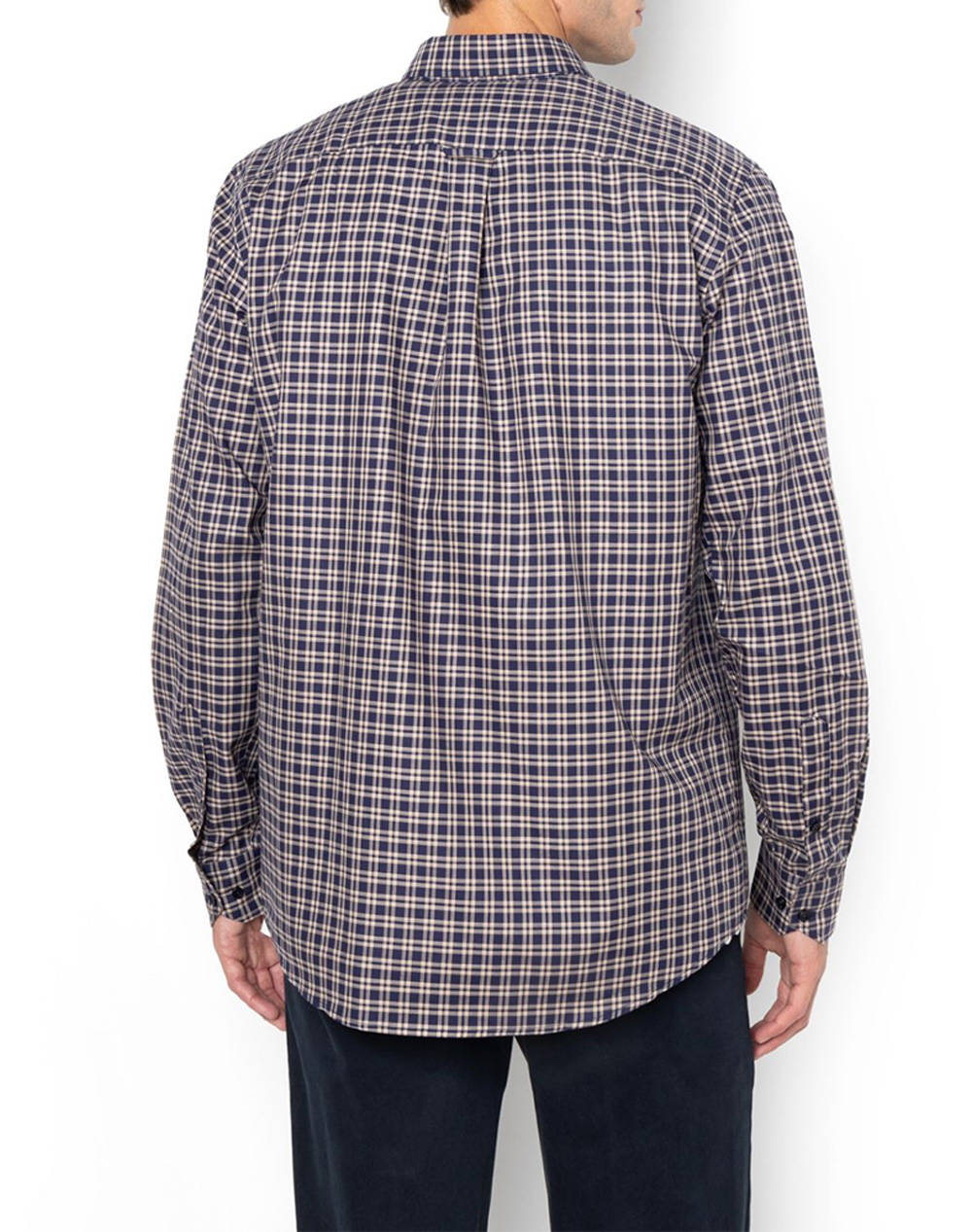 THE BOSTONIANS РИЗА MAVERICK TWILL REGULAR FIT MedCheck TWILL Button-down Regular FIT