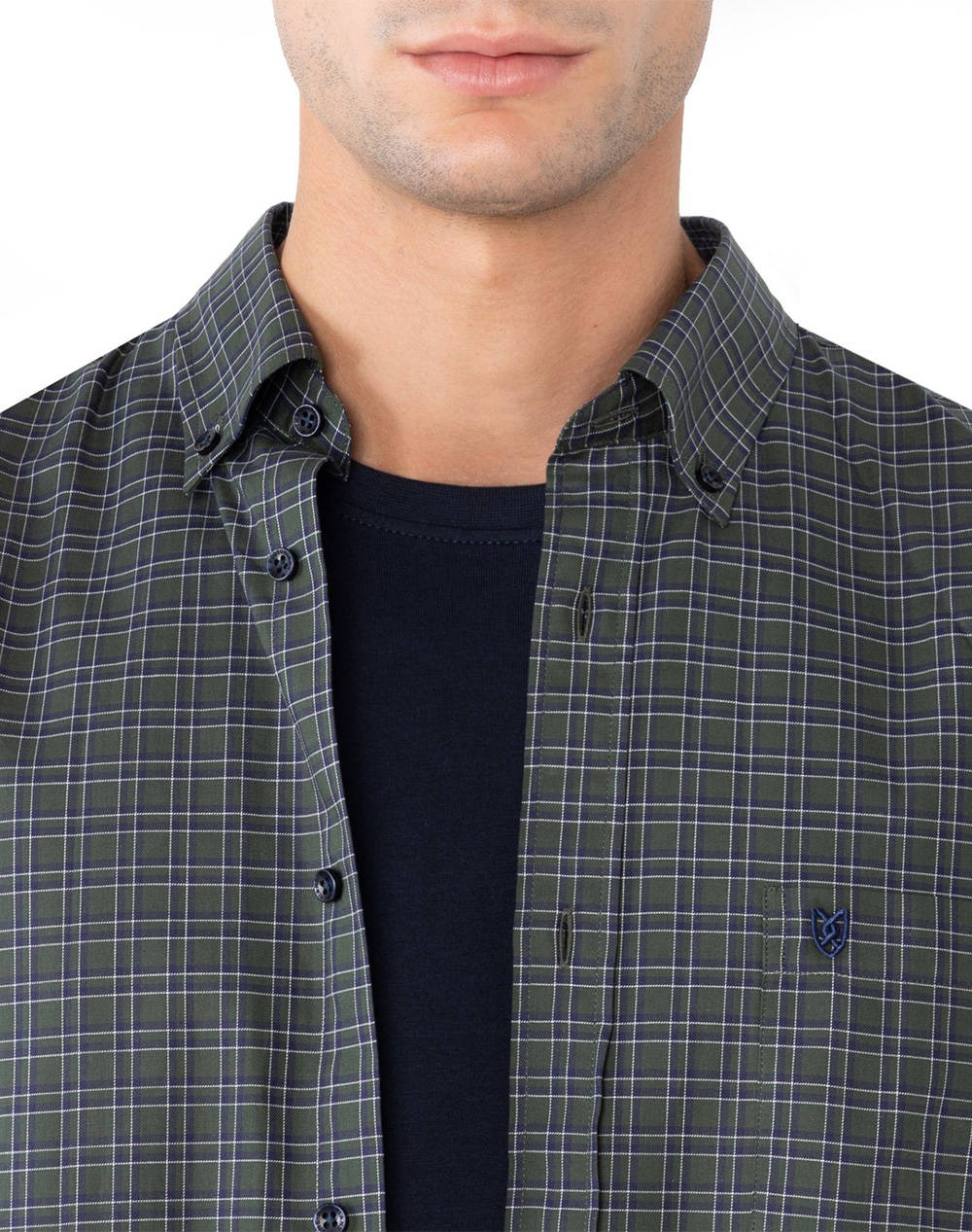 THE BOSTONIANS РИЗА MAVERICK TWILL REGULAR FIT MedCheck TWILL Button-down Regular FIT