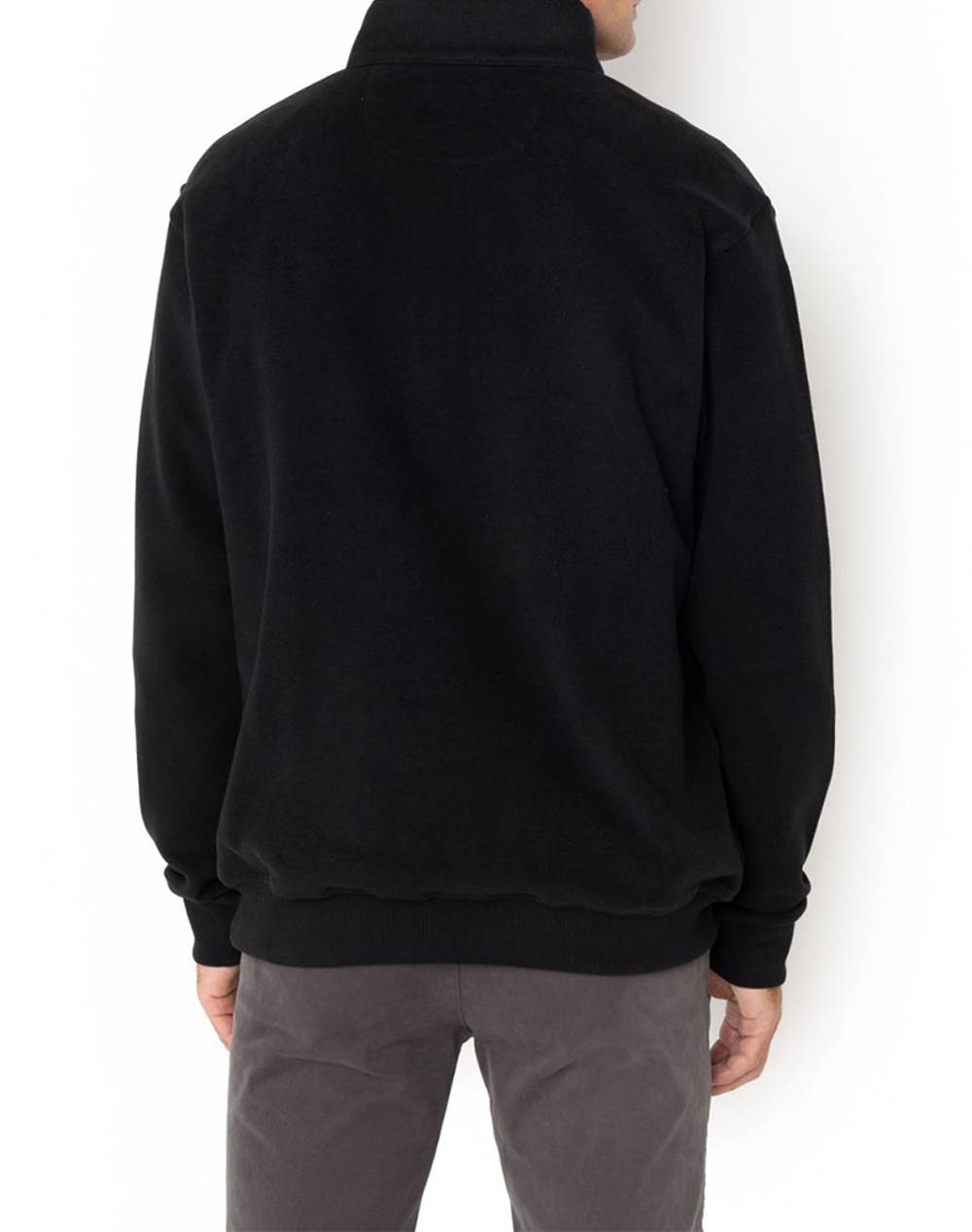 THE BOSTONIANS COTTON SWEATSHIRT HALF ZIP REGULAR FIT