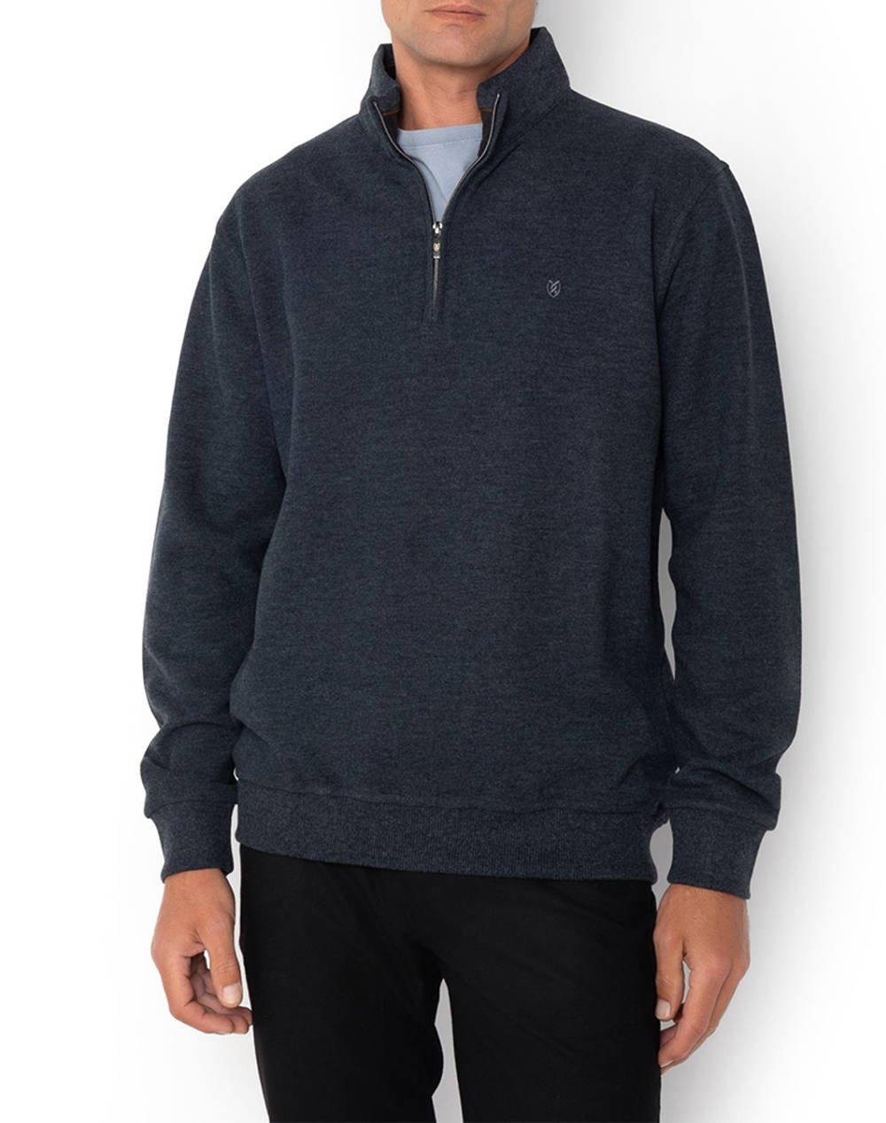 THE BOSTONIANS COTTON SWEATSHIRT HALF ZIP REGULAR FIT