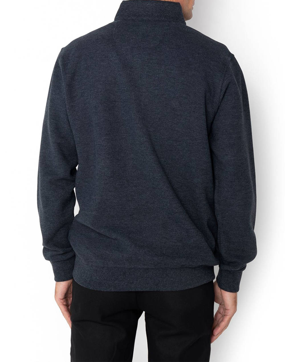 THE BOSTONIANS COTTON SWEATSHIRT HALF ZIP REGULAR FIT