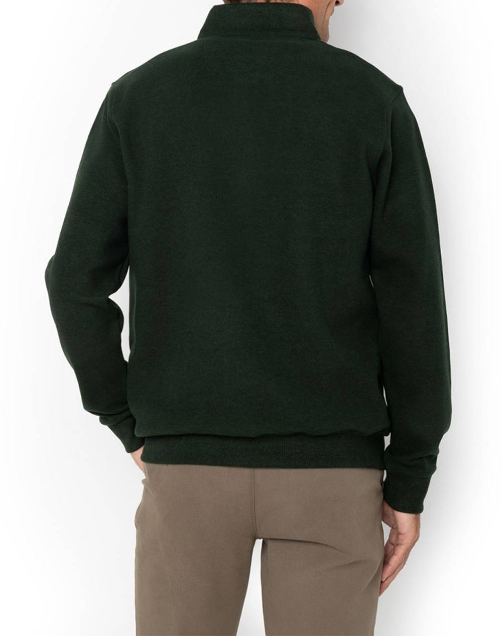 THE BOSTONIANS COTTON SWEATSHIRT HALF ZIP REGULAR FIT