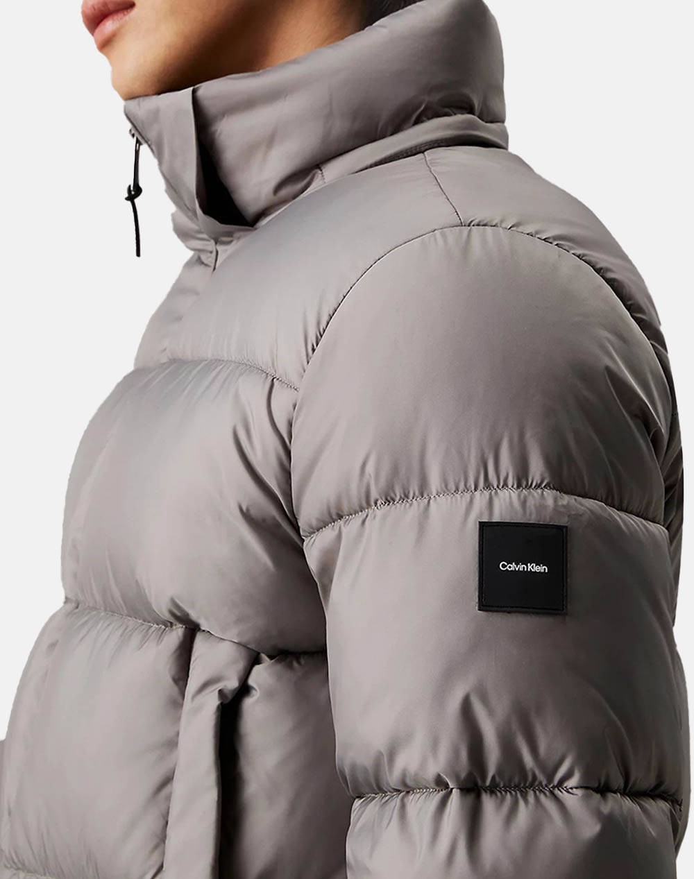 CALVIN KLEIN HOODED QUILT PUFFER MW