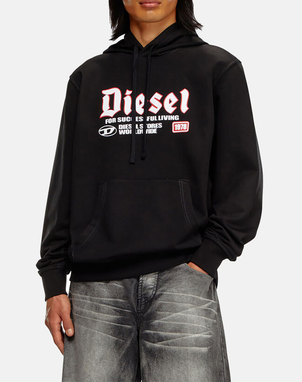 DIESEL S-GINN-HOOD-K45 SWEAT-SHIRT