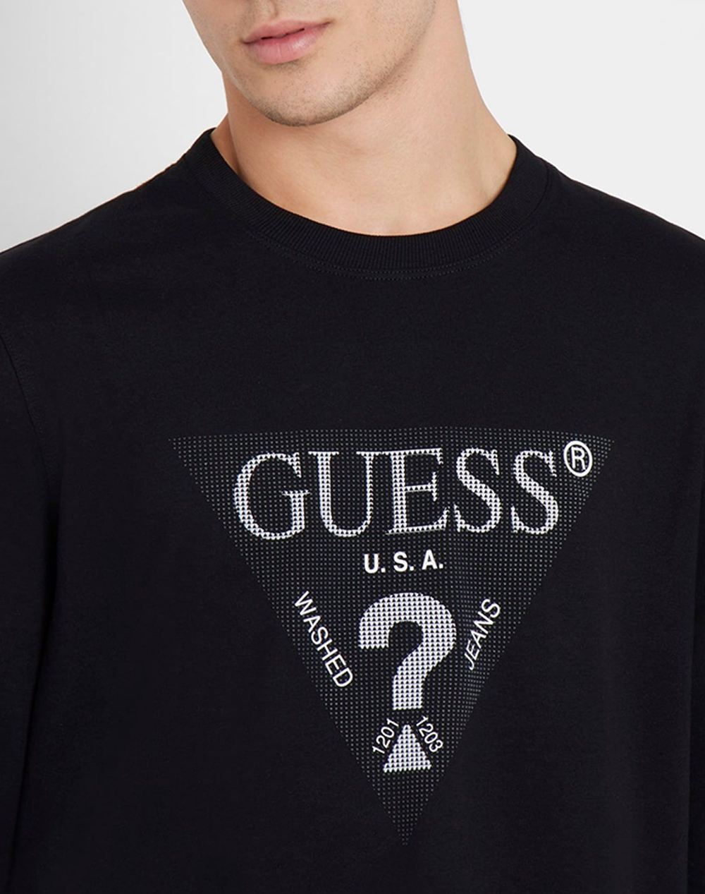 GUESS LS CN TRIANGLE TEE МЪЖКА БЛУЗА