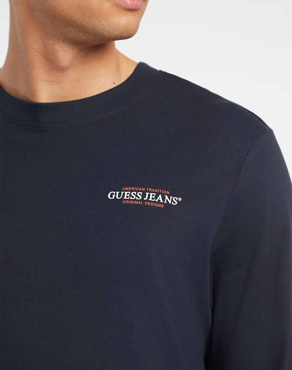 GUESS JEANS GJ LS CN SLIM AMERIC - ORGANIC COTTON 160GSM БЛУЗА M