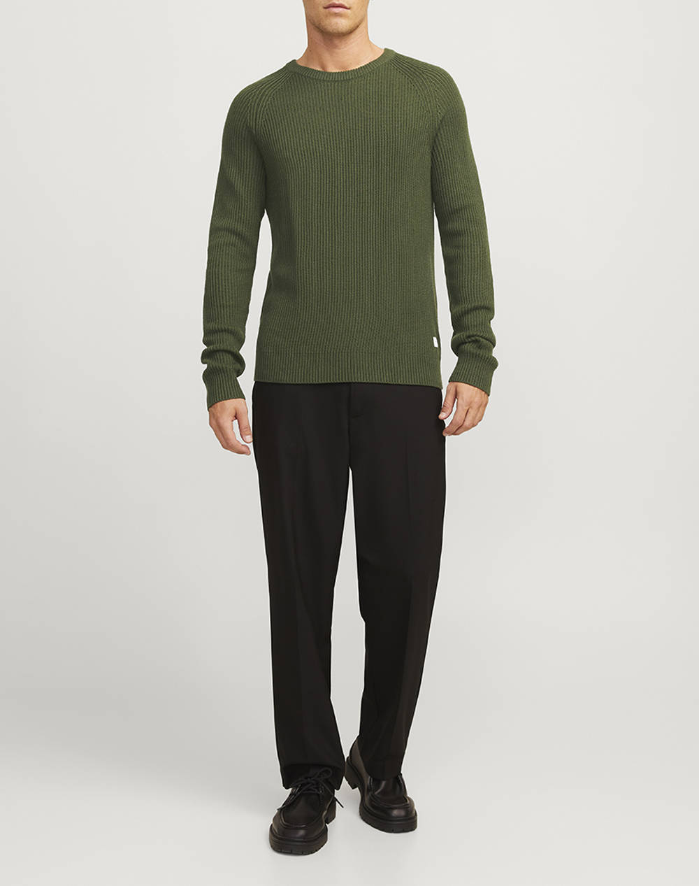 JACK&JONES JJPANNEL KNIT CREW NECK AW24