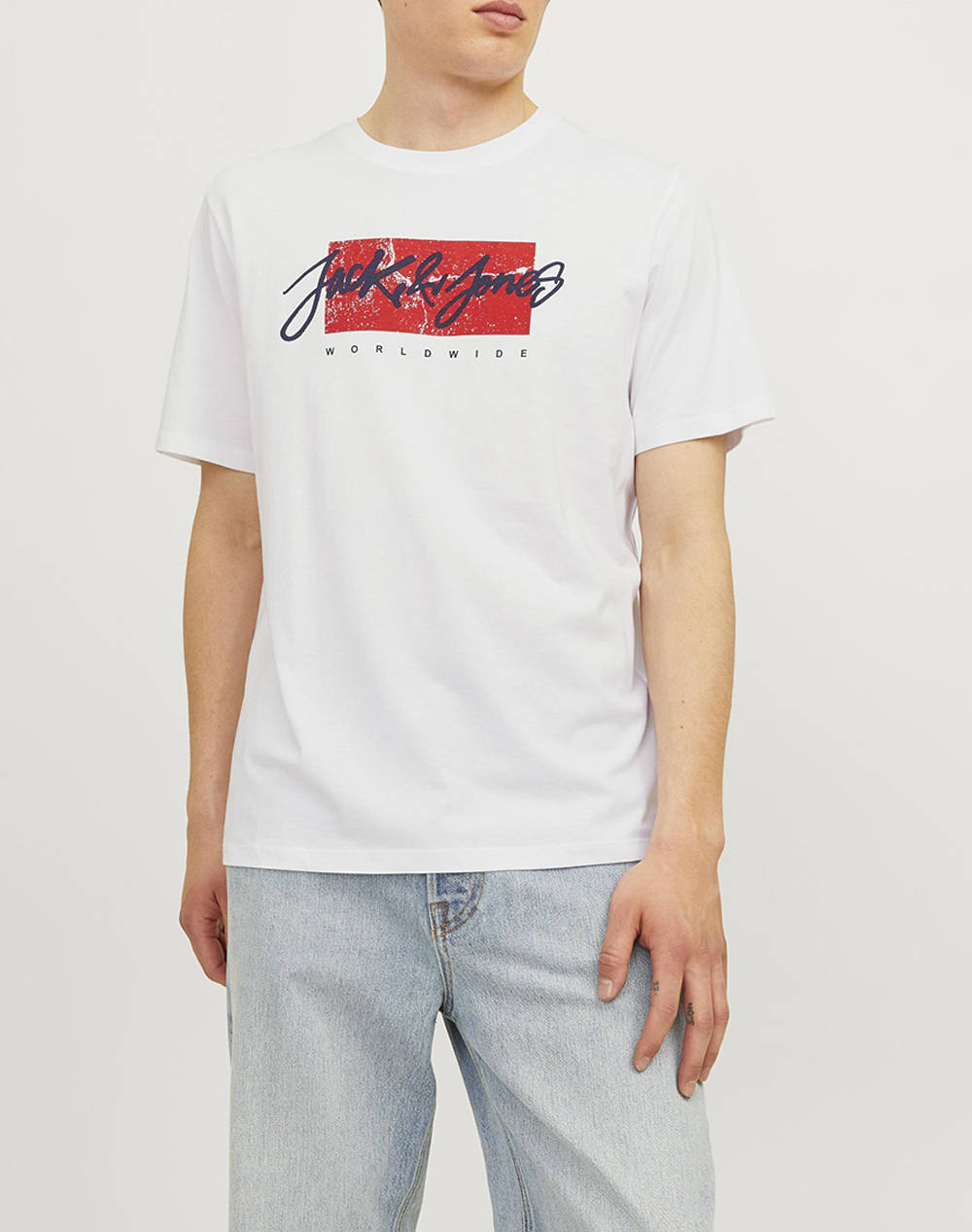 JACK&JONES JJTILEY TEE SS CREW NECK LN