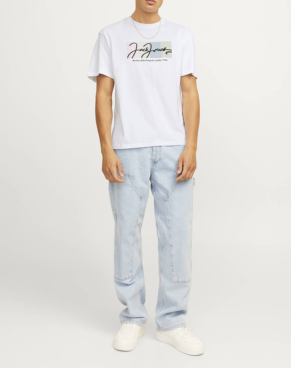 JACK&JONES JORPORTLAND BLOCK BRANDING SS CN LN