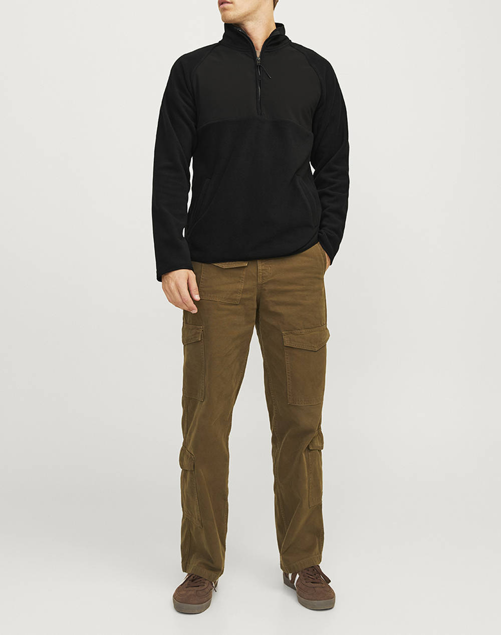 JACK&JONES JCOPEAK SWEAT HIGH NECK HALF ZIP