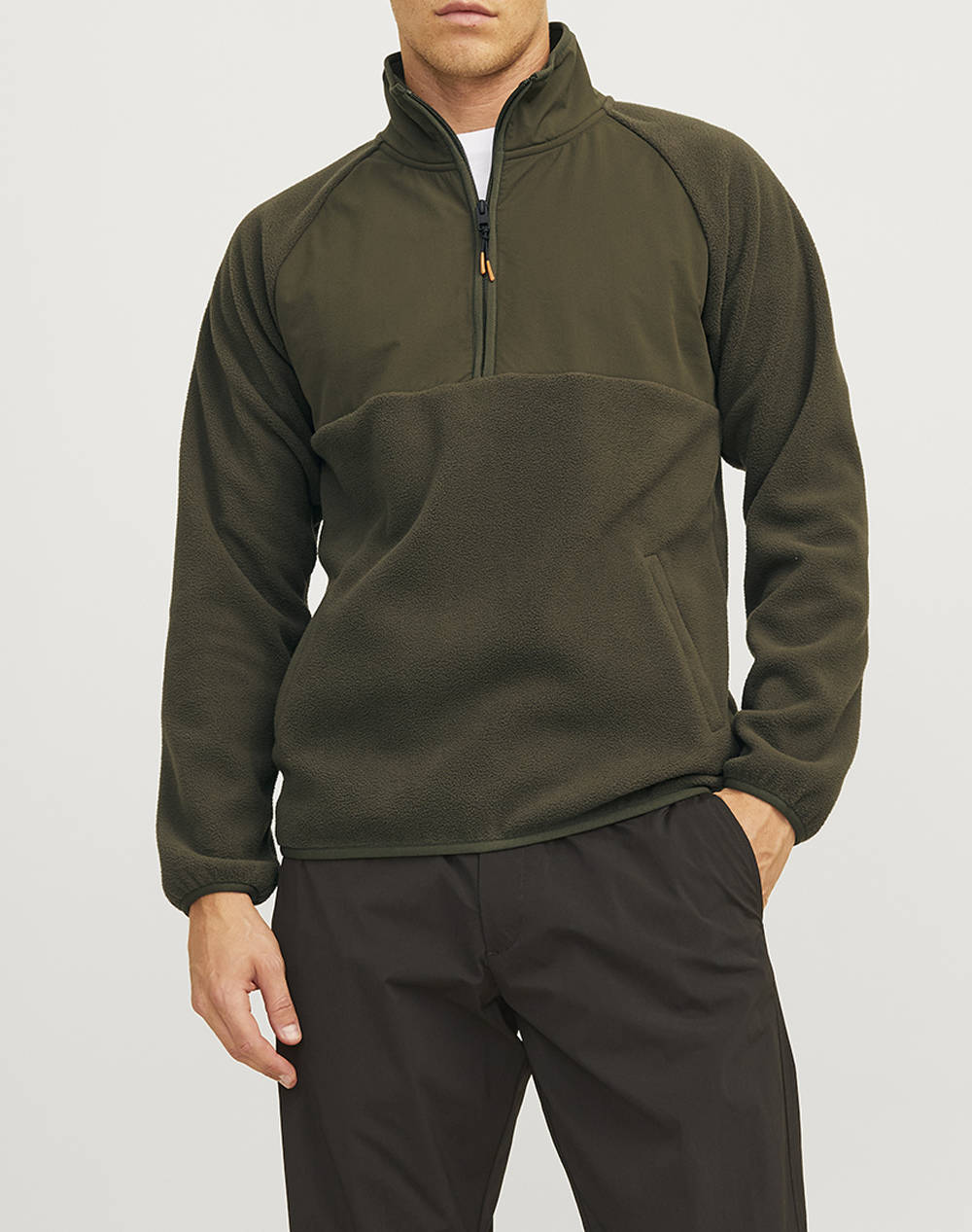 JACK&JONES JCOPEAK SWEAT HIGH NECK HALF ZIP