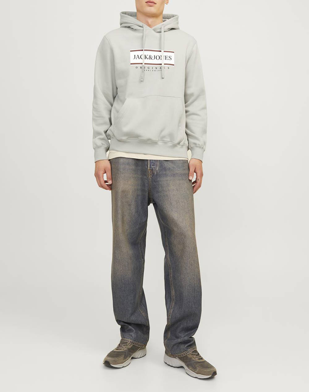 JACK&JONES JORFREDERIKSBERG BOX SWEAT HOOD SN