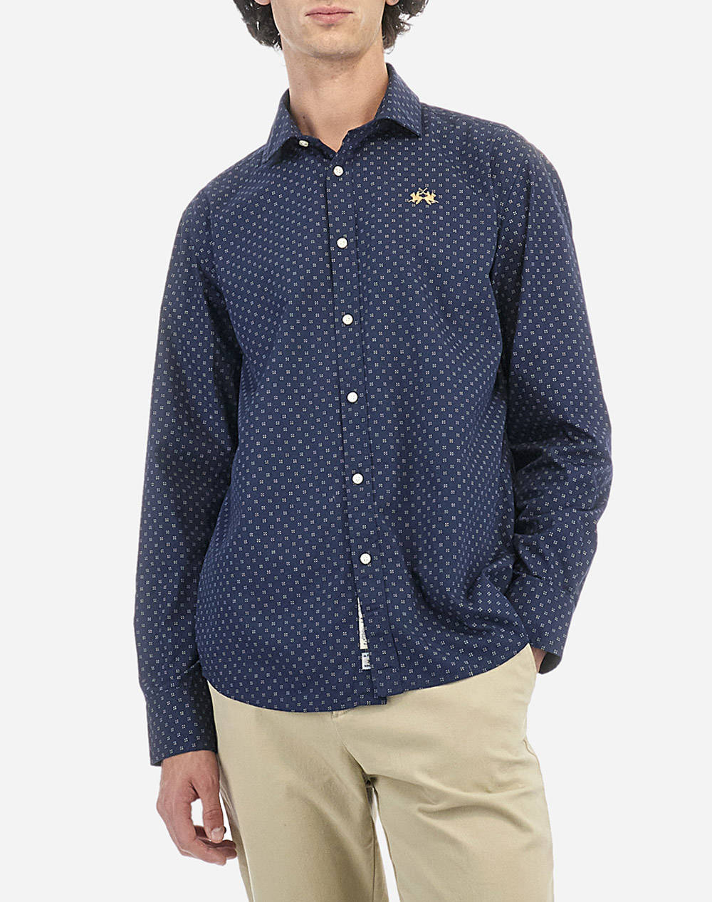 LA MARTINA РИЗА MM MAN SHIRT BASIC ALL OVER PRINT