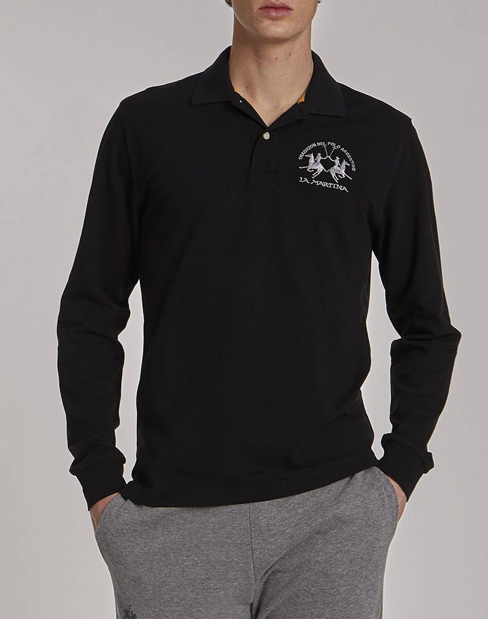 LA MARTINA БЛУЗА POLO ΜΜ MAN POLO L/S PIQUET STRETCH