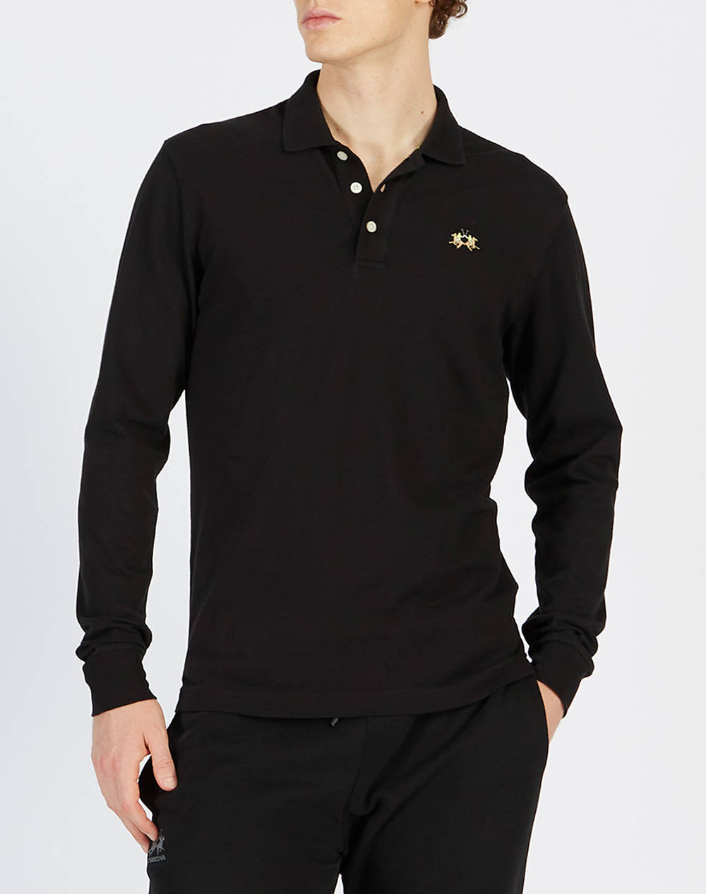 LA MARTINA БЛУЗА POLO ΜΜ MAN POLO L/S PIQUET STRETCH