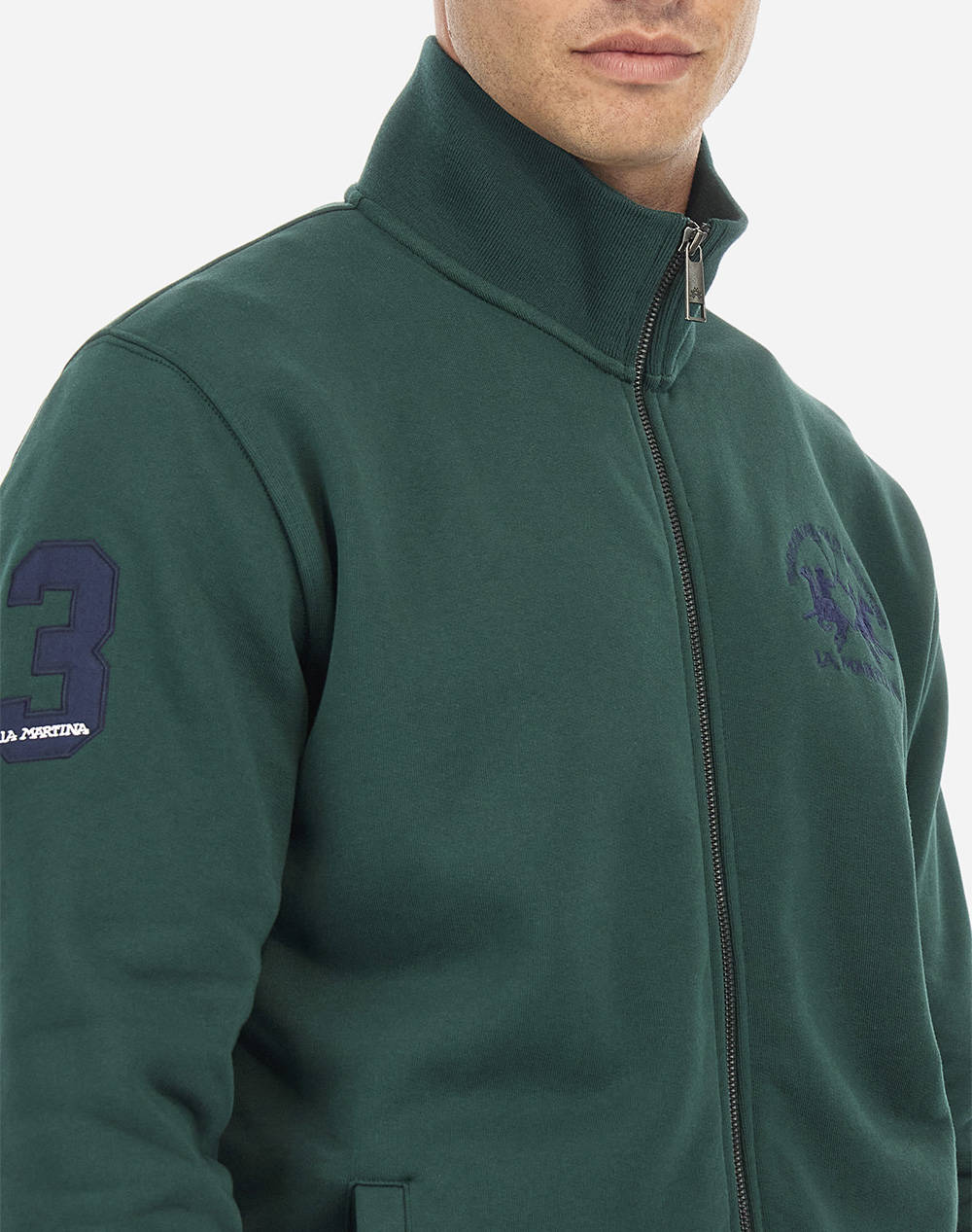 LA MARTINA SWEAT JACKET MM MAN FLEECE SEMI FLEECE