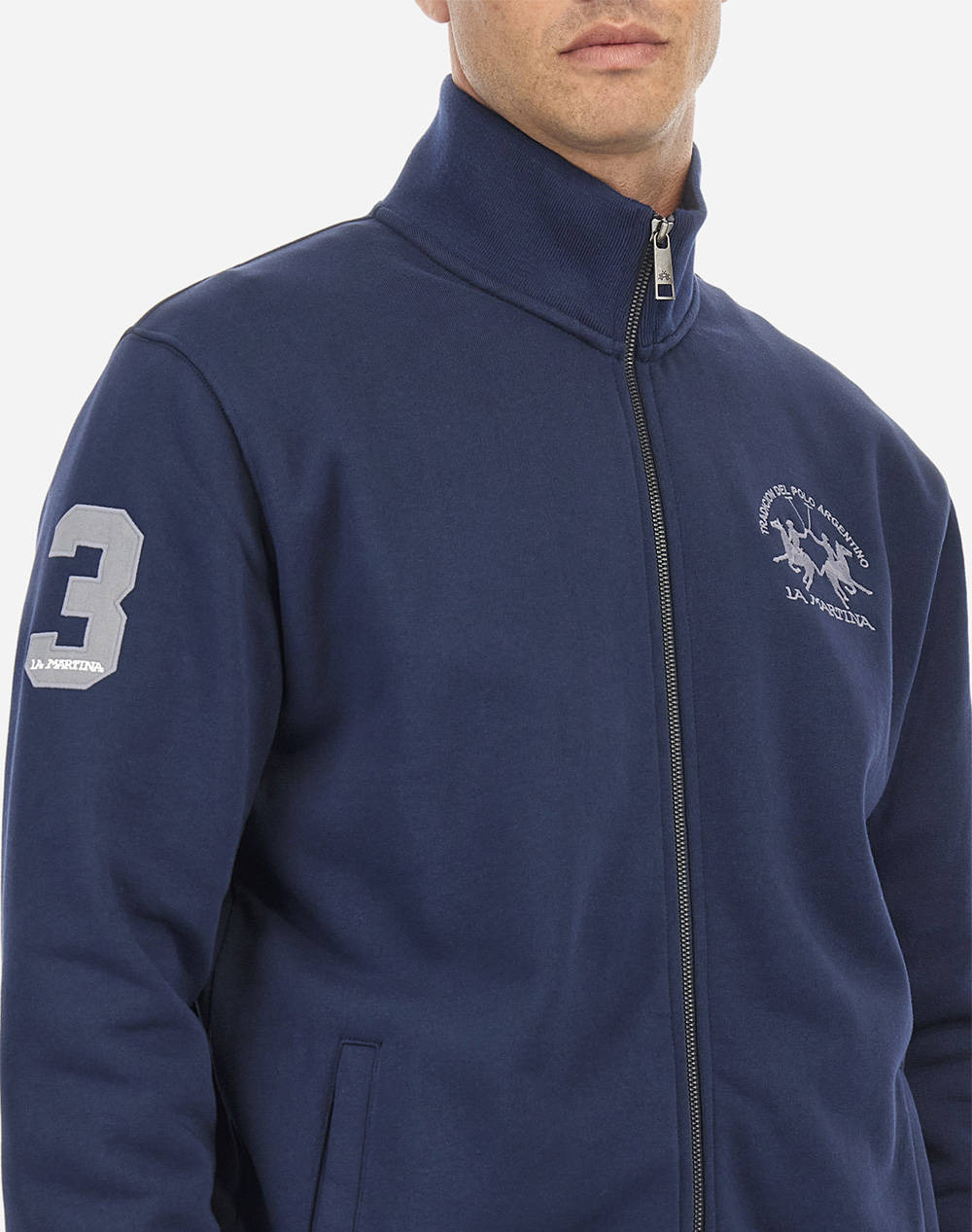 LA MARTINA SWEAT JACKET MM MAN FLEECE SEMI FLEECE