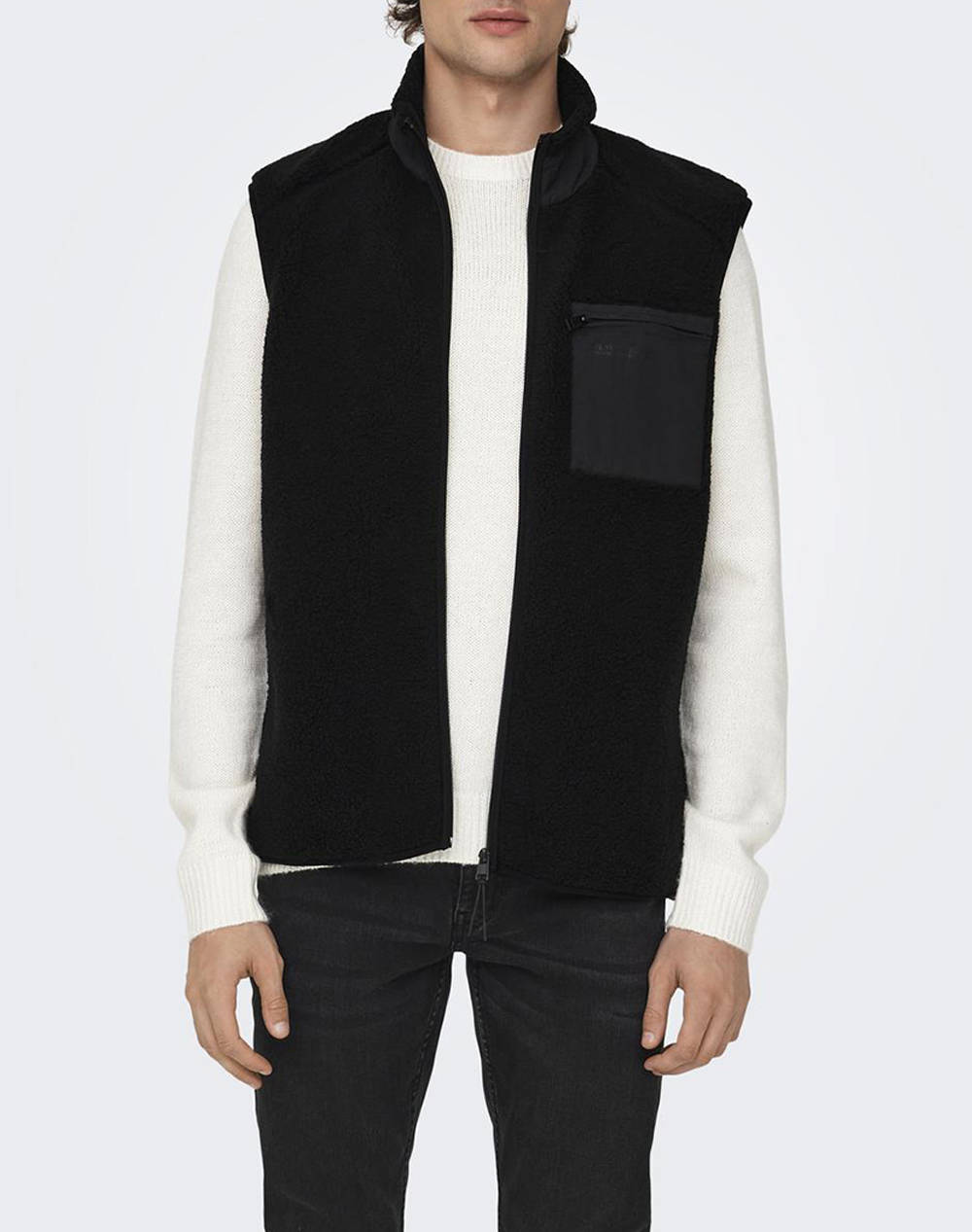 ONLY&SONS ONSDALLAS LIFE SHERPA VEST OTW VD