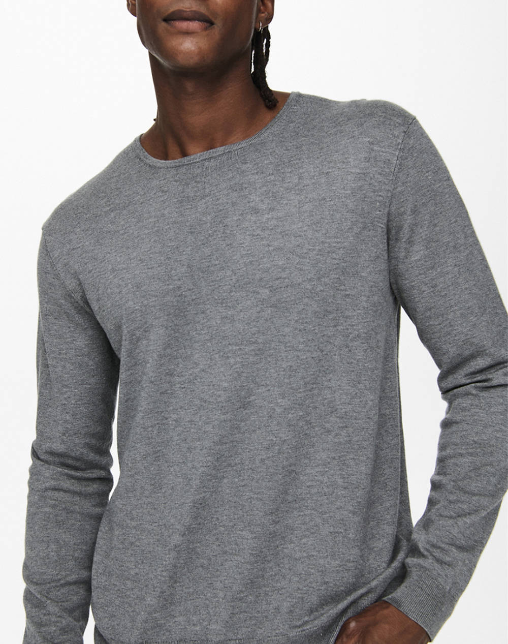 ONLY&SONS ONSWYLER LIFE REG 14 LS CREW KNIT NOOS