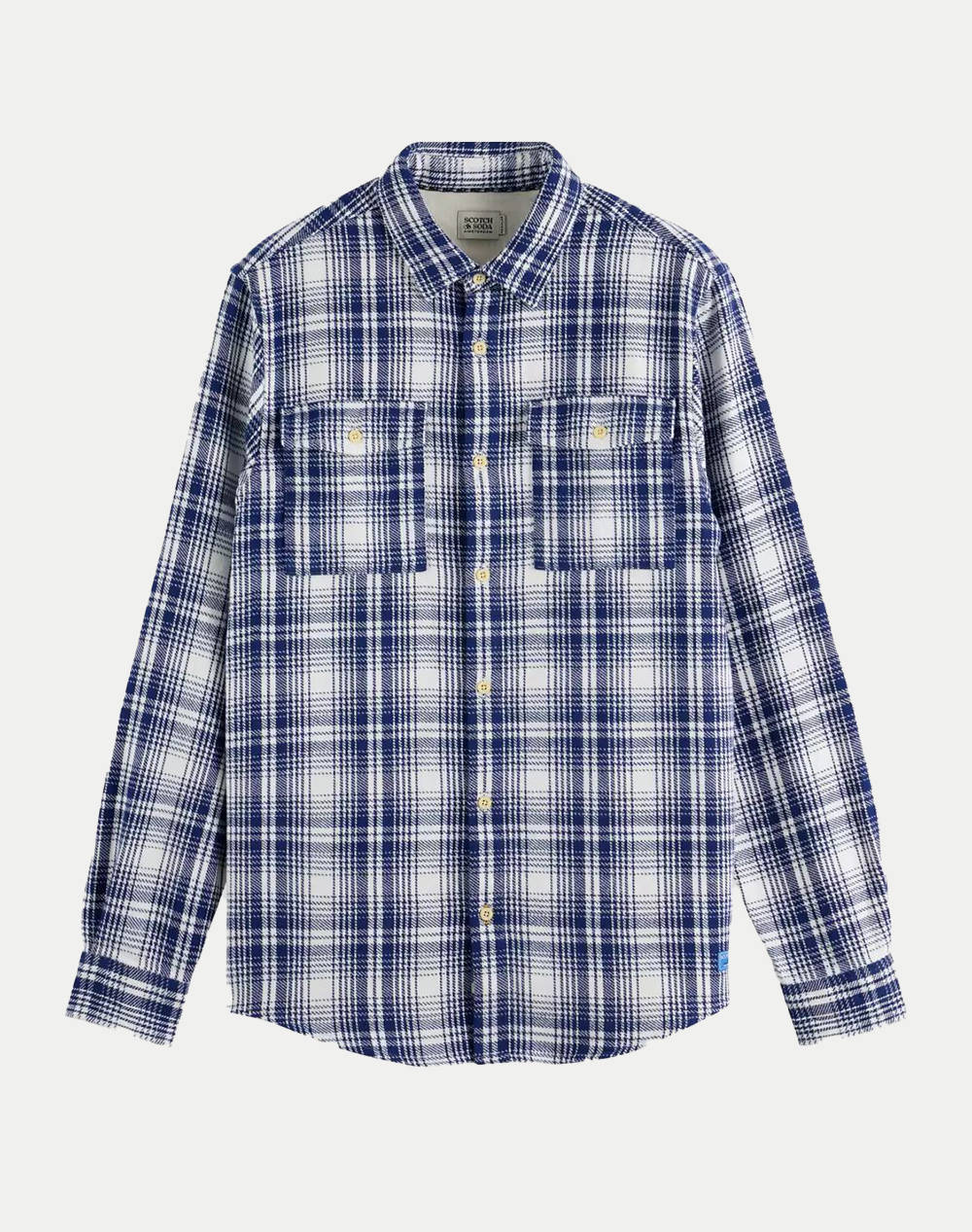 SCOTCH&SODA REGULAR FIT FLANNEL CHECK SHIRT