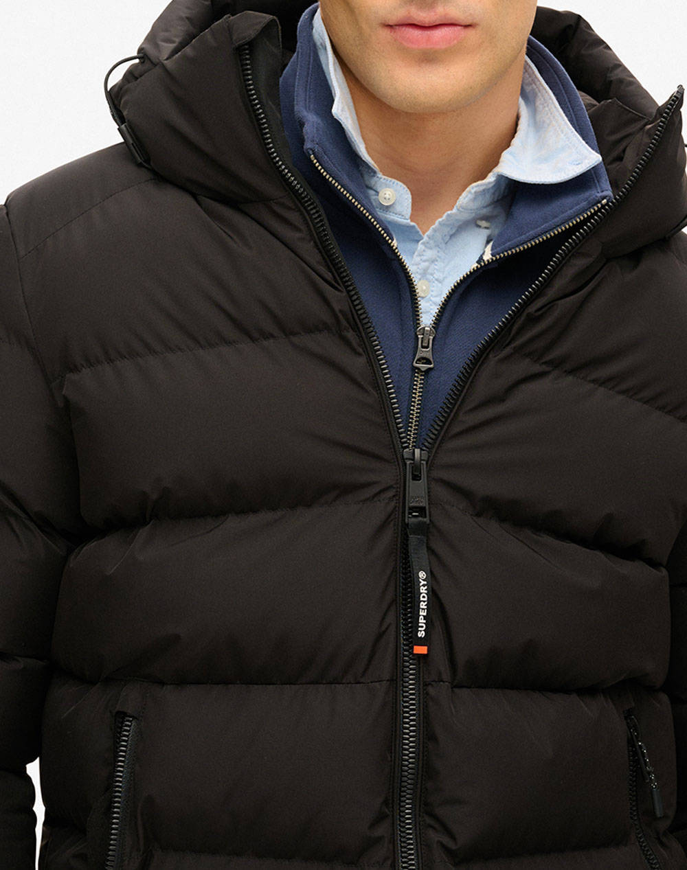 SUPERDRY D2 SDCD HOODED SPORTS PUFFER JACKET МЪЖКО ЯКЕ