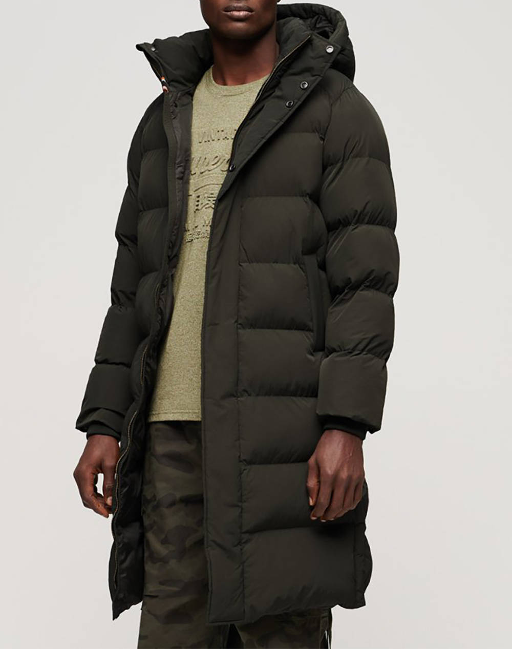 SUPERDRY D2 MRCH HOODED LONGLINE PUFFER JACKET Мъжко яке