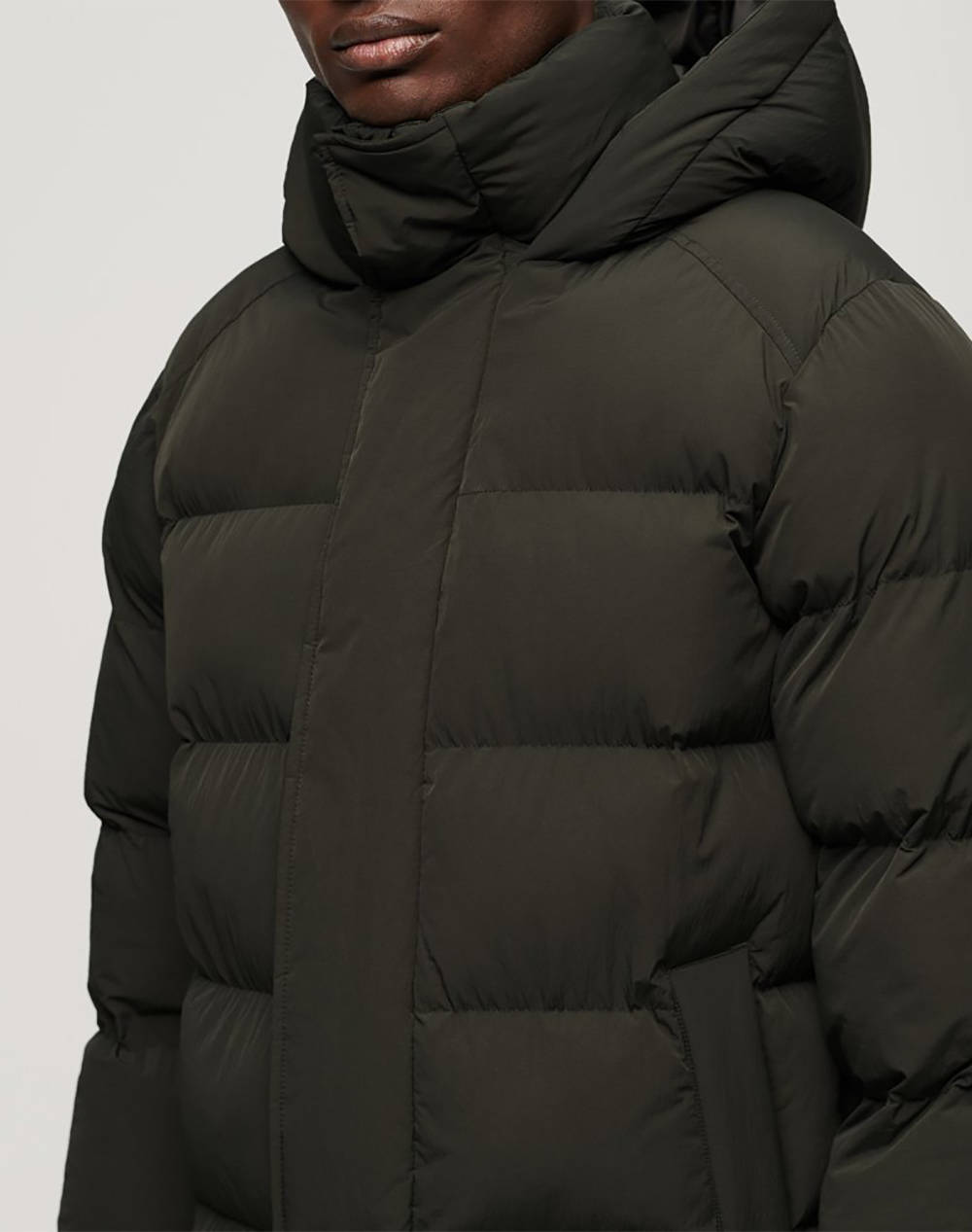 SUPERDRY D2 MRCH HOODED LONGLINE PUFFER JACKET Мъжко яке