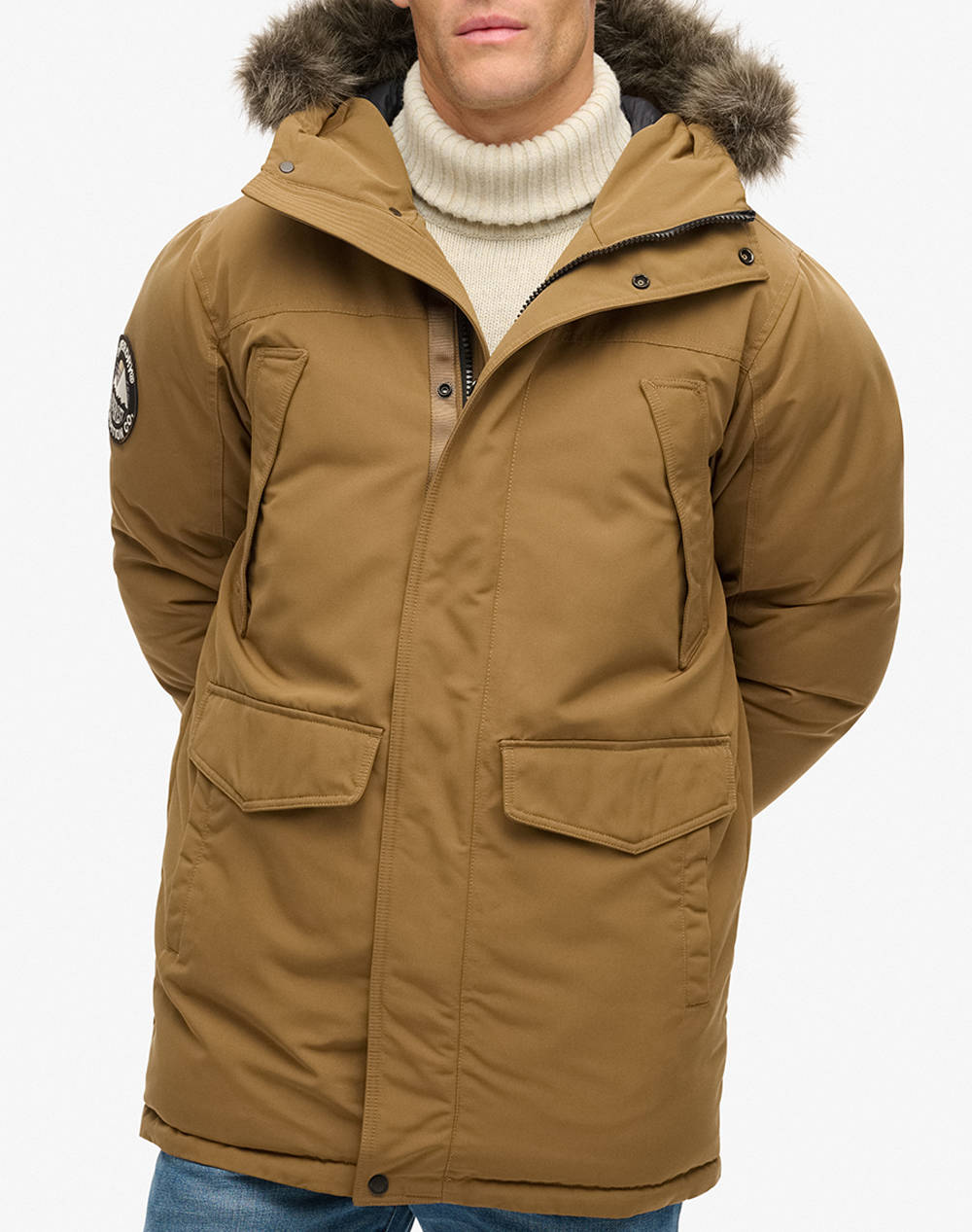 SUPERDRY D3 OVIN EVEREST FAUX FUR PARKA JACKET МЪЖКО ЯКЕ