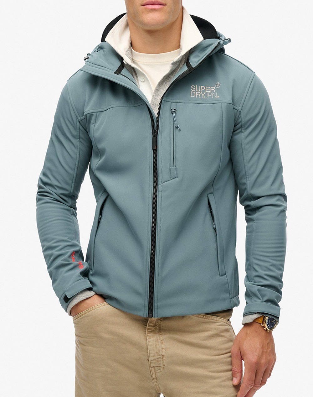 SUPERDRY D2 SDCD HOODED SOFT SHELL TREKKER JKT МЪЖКО ЯКЕ