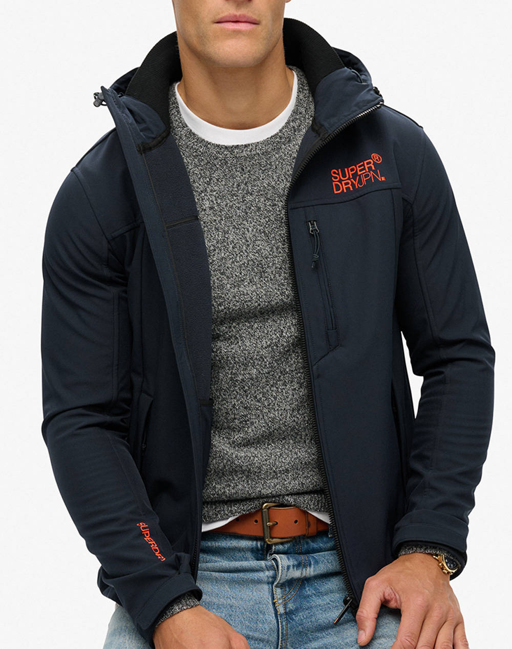 SUPERDRY D2 SDCD HOODED SOFT SHELL TREKKER JKT МЪЖКО ЯКЕ