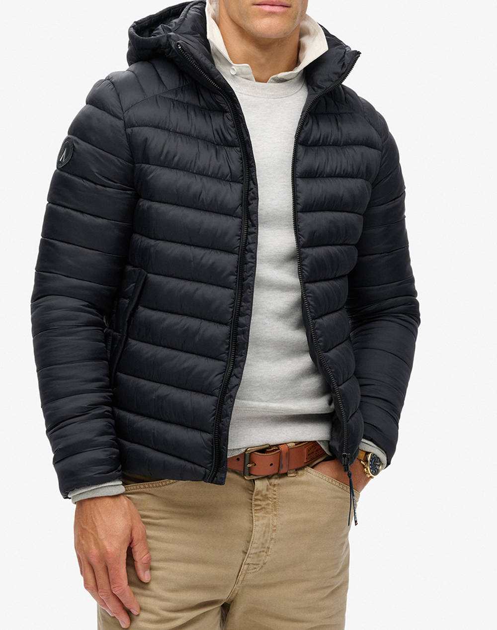 SUPERDRY D3 SDCD HOODED FUJI SPORT PADDED JKT МЪЖКО ЯКЕ