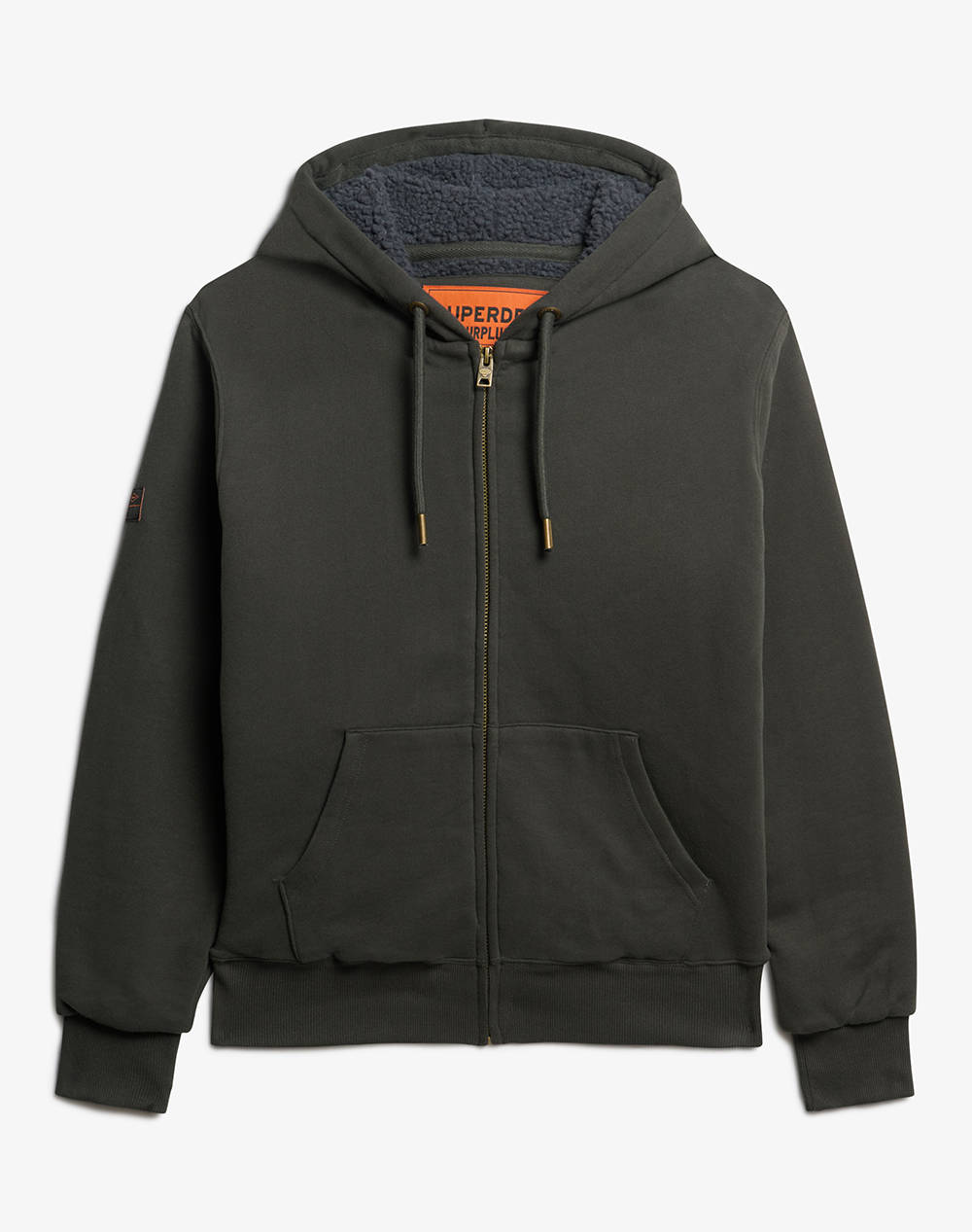 SUPERDRY D2 OVIN BORG LINED ZIPHOOD MENS SWEATSHIRTS