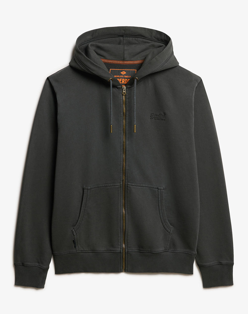 SUPERDRY D2 OVIN ESSENTIAL LOGO WASHED ZIPHOOD МЪЖКИ СУИТШЪР