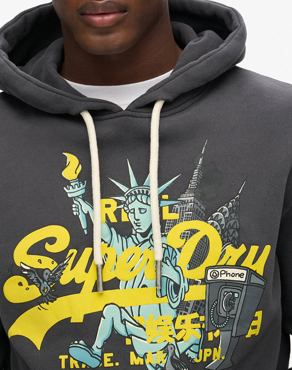 SUPERDRY D1 OVIN NEW YORK VL GRAPHIC HOODIE MENS SWEATSHIRT