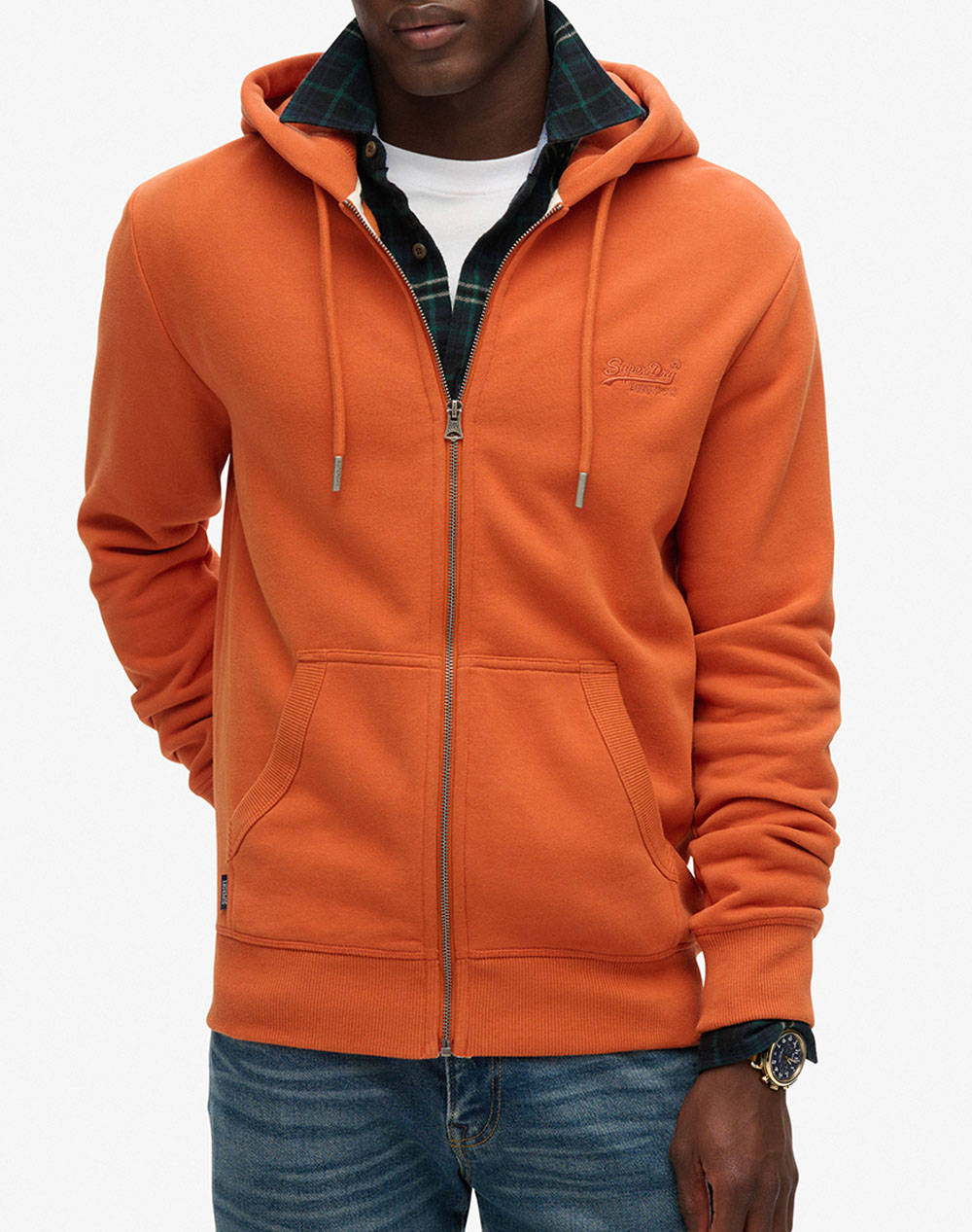 SUPERDRY D2 OVIN ESSENTIAL LOGO ZIP HOODIE MENS SWEATSHIRT