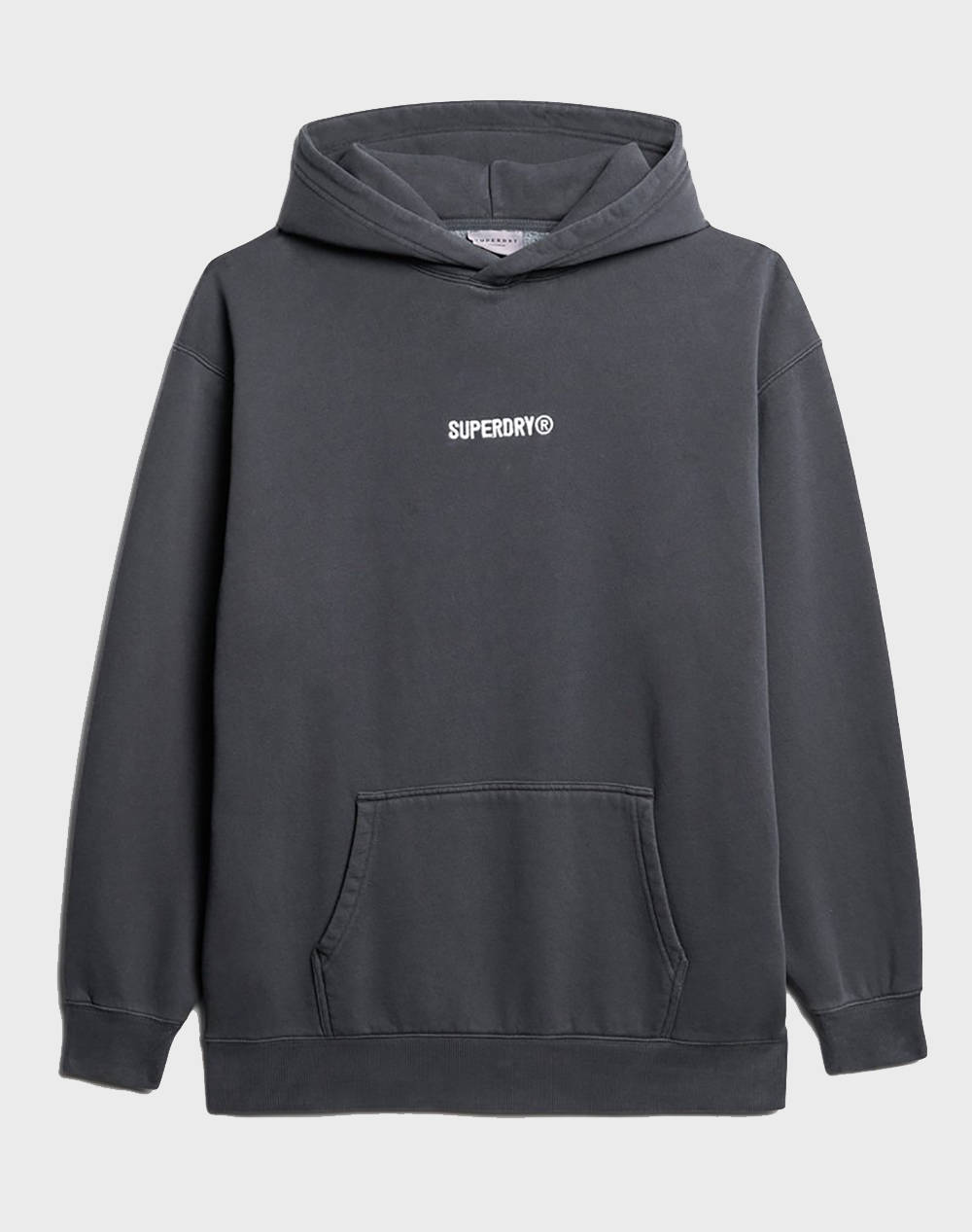 SUPERDRY D2 SDCD MICRO LOGO GRAPHIC LOOSE HOOD MENS SWEATSHIRT