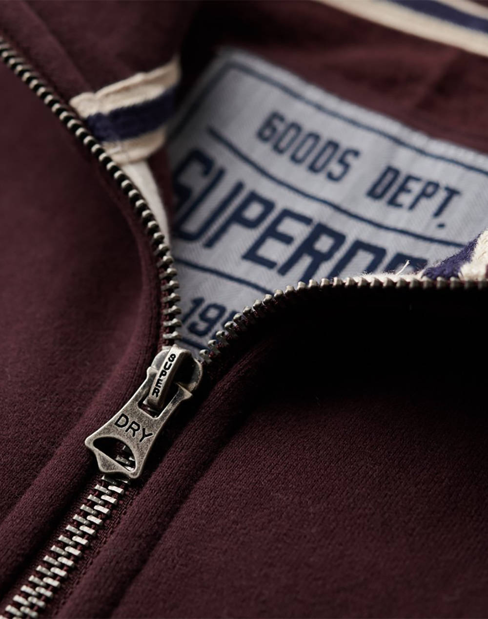 SUPERDRY D1 OVIN ESSENTIAL LOGO HENLEY MENS SWEATSHIRT