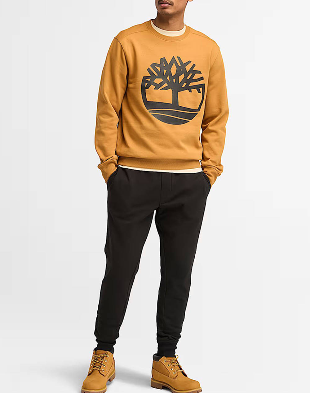 TIMBERLAND Tree Logo Crew Neck Sweatshirt