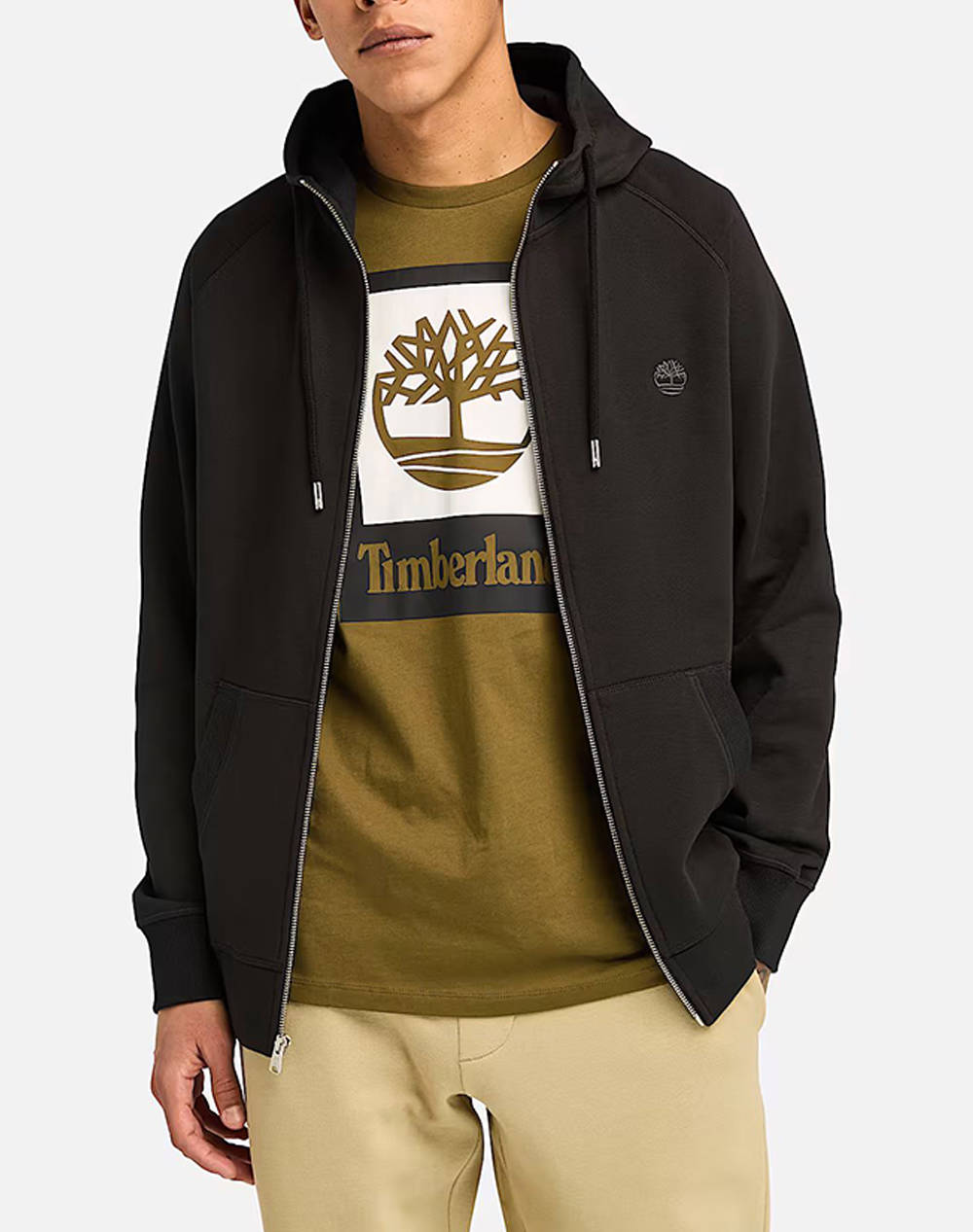 TIMBERLAND Brushed Back Full Zip Hoodie