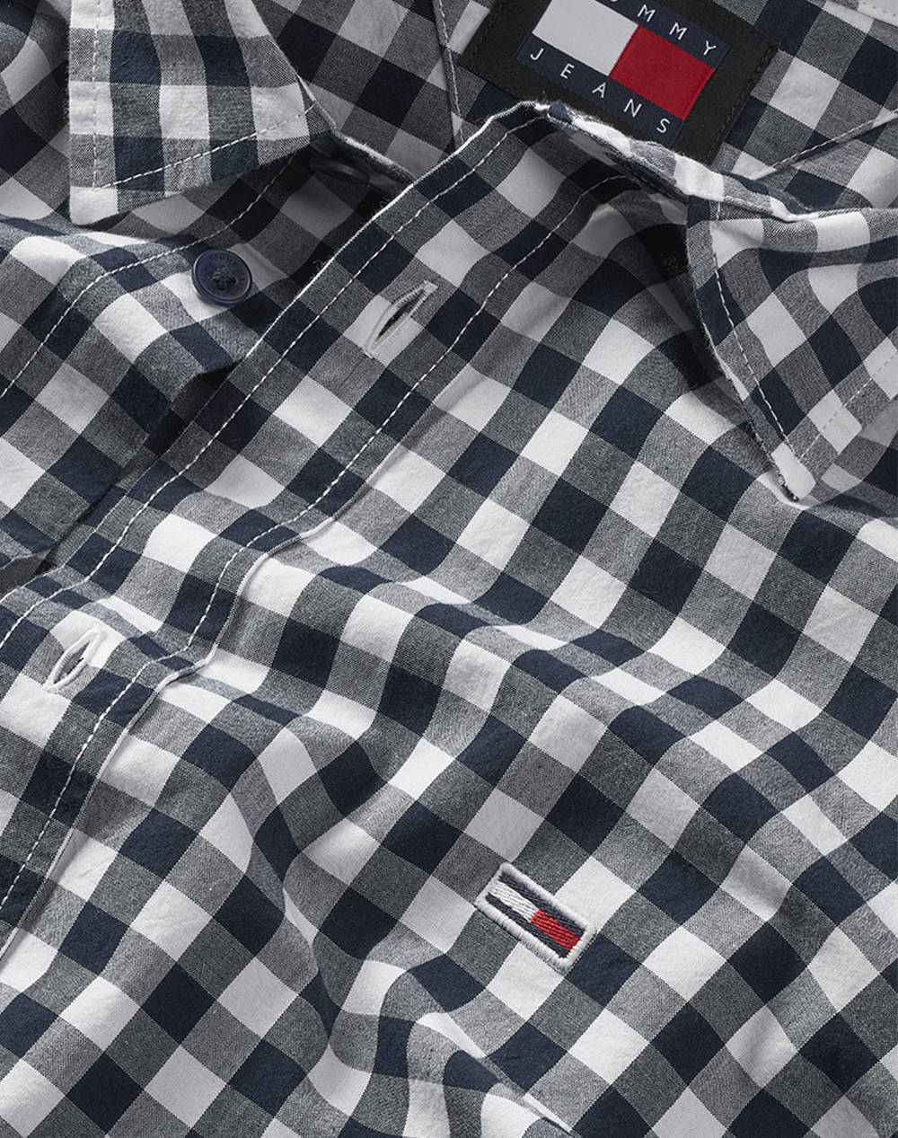 TOMMY JEANS TJM REG POPLIN CHECK SHIRT