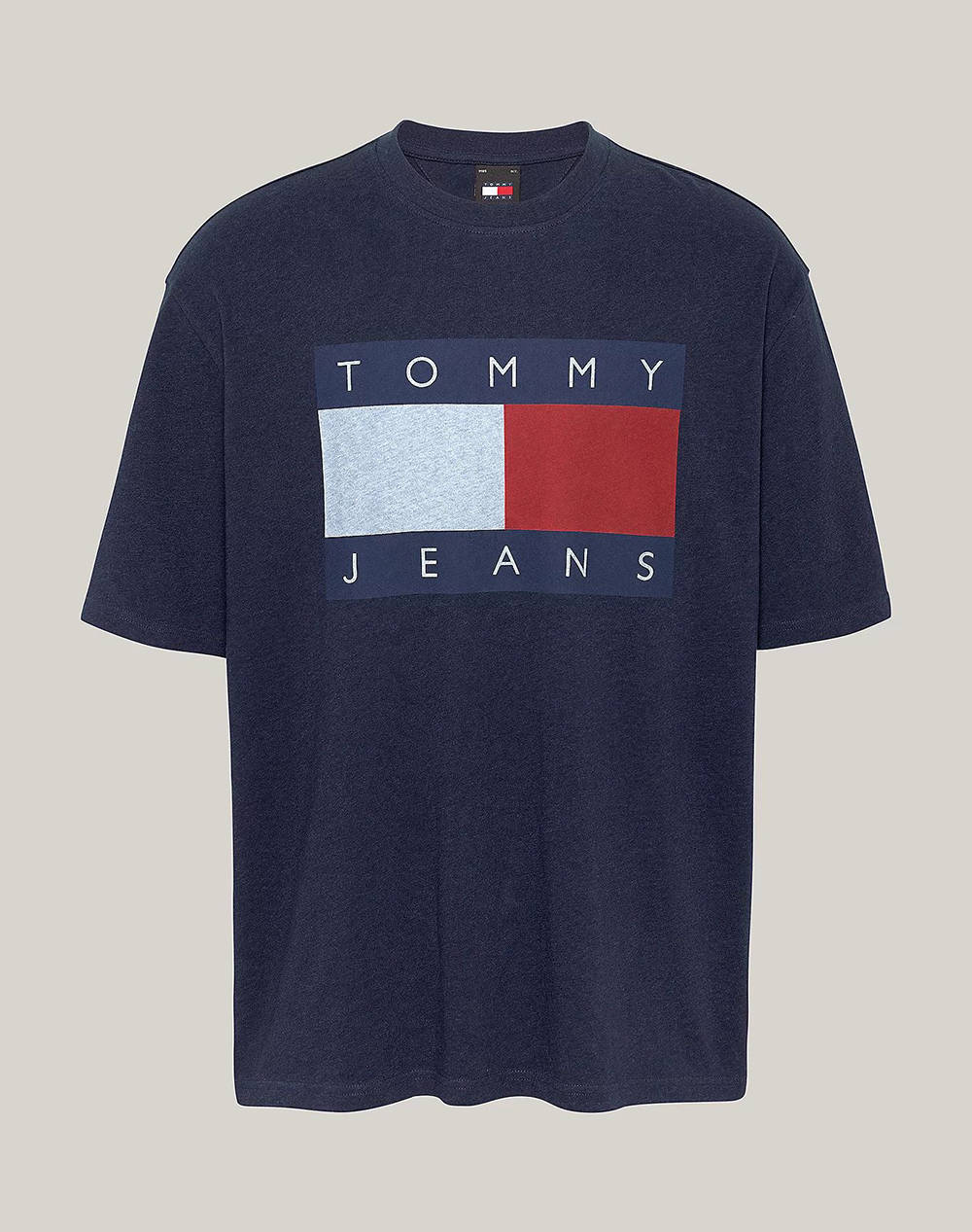 TOMMY JEANS TJM RLX MELANGE FLAG TEE