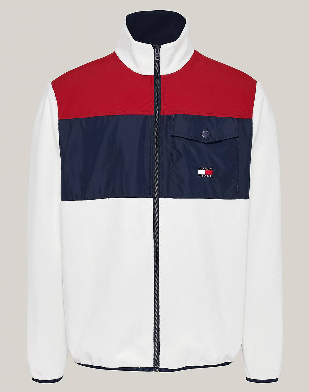 TOMMY JEANS TJM RLX BADGE FLEECE ZIP THRU