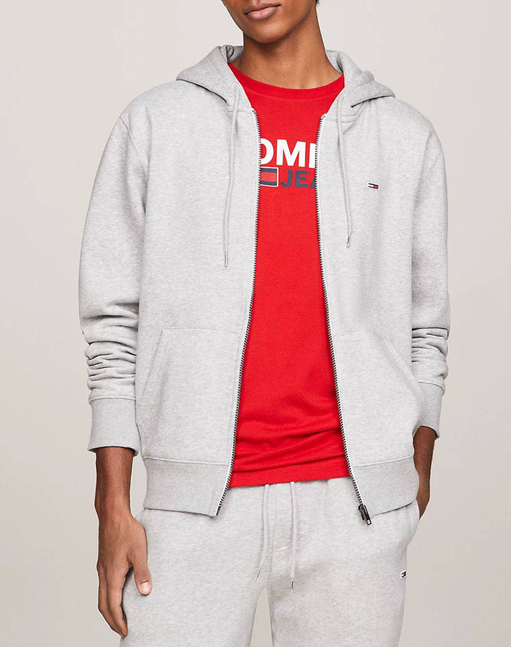 TOMMY JEANS ΦΟΥΤΕΡ TJM REGULAR FLEECE ZIP HOODIE