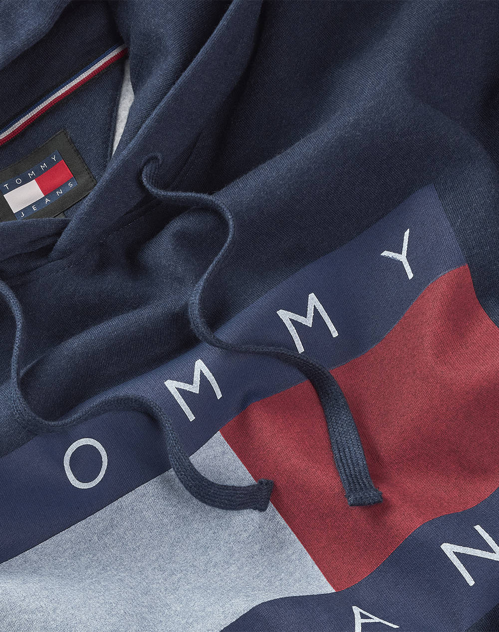 TOMMY JEANS TJM RLX MELANGE FLAG HOODIE