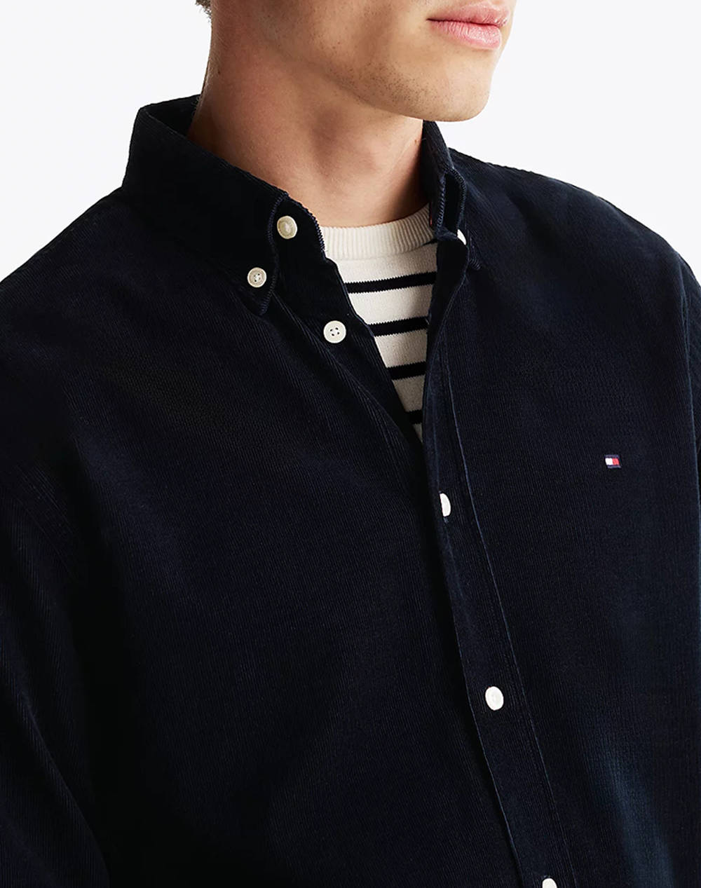 TOMMY HILFIGER SOLID CORDUROY RF SHIRT