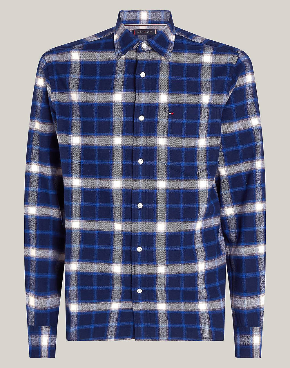 TOMMY HILFIGER BRUSHED SHADOW CHECK RF SHIRT