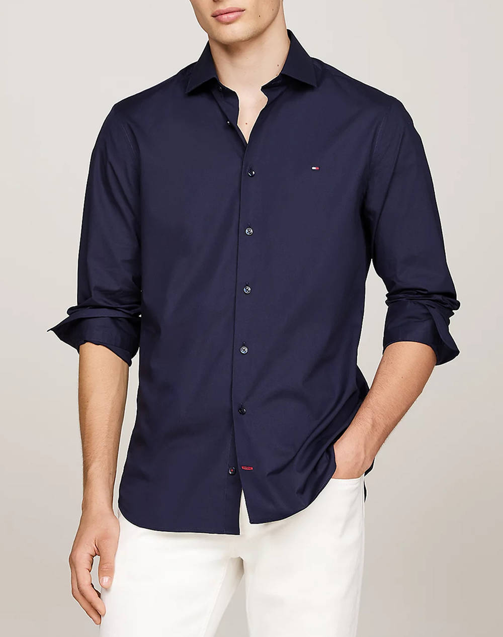 TOMMY HILFIGER CL FLEX POPLIN SF SHIRT